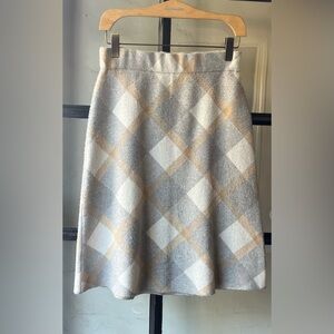 Liz Claiborne Cozy Plaid Knit Skirt